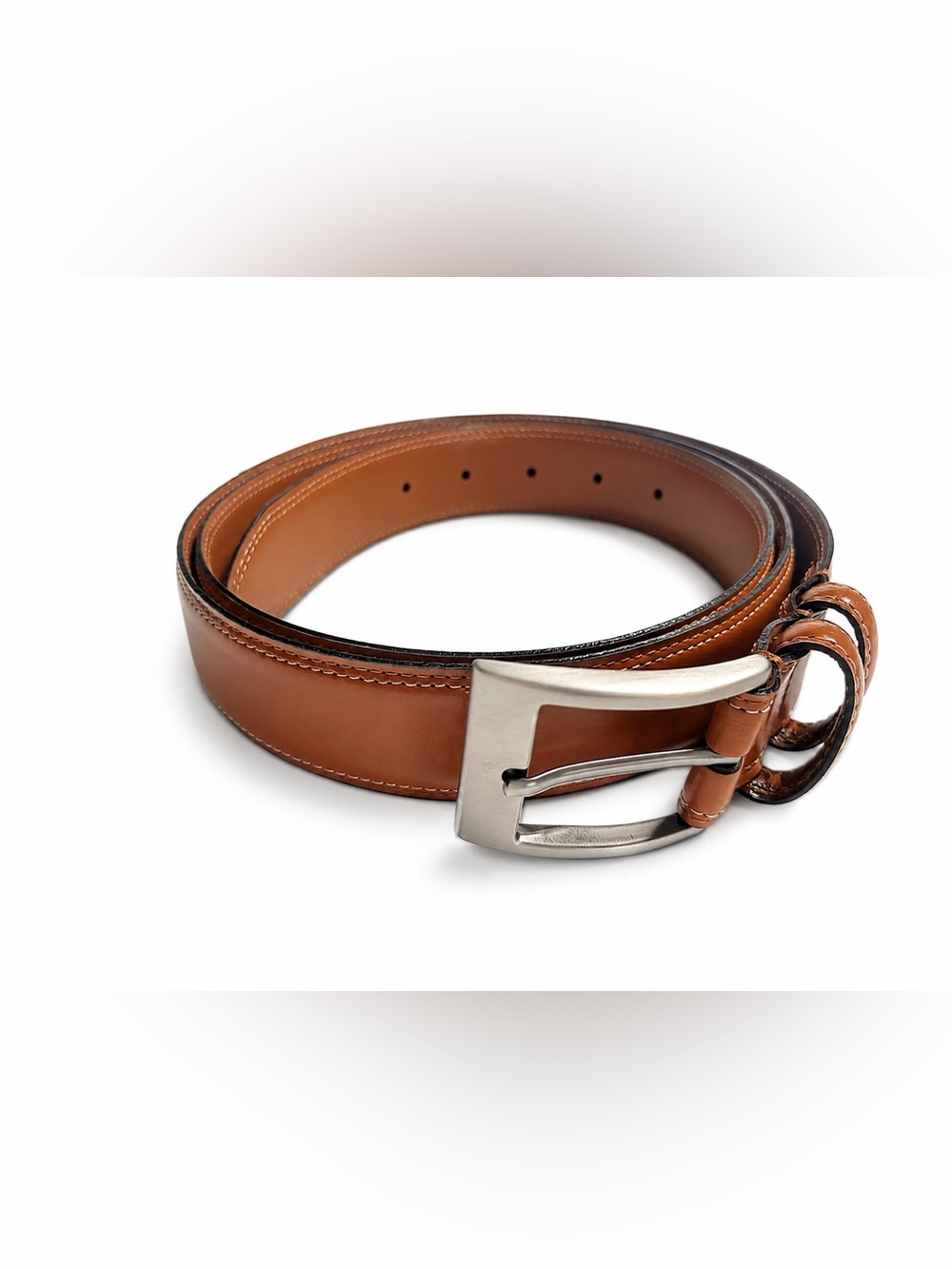 Joseph Abboud Brown Genuine Leather Belt 48/120 Italy